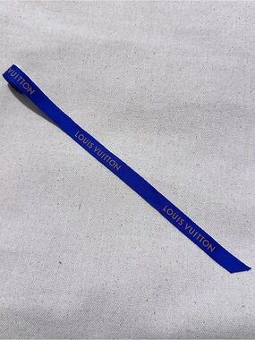 Louis Vuitton | Ribbon | Louis Vuitton Blue/Orange Logo Ribbon